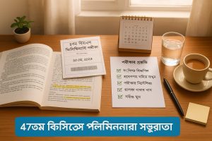 ৪৭তম বিসিএস: প্রিলি পরীক্ষার আগের রাত করণীয়