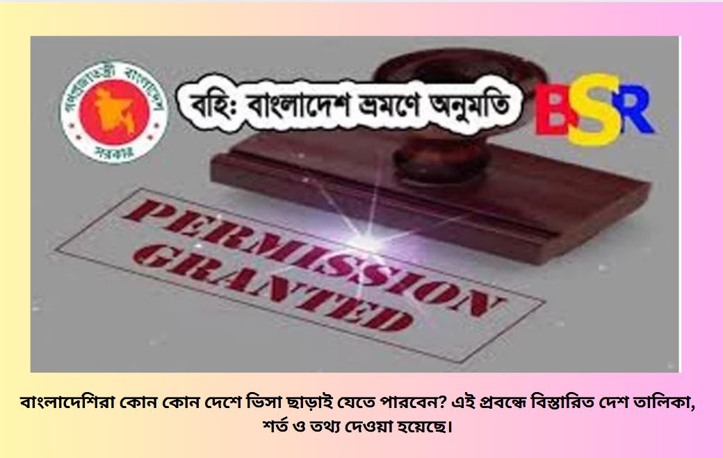 বাংলাদেশি পর্যটক বিনা ভিসায় বিদেশ যাত্রার দৃশ্য