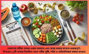 সকালের স্বাস্থ্যকর খাবার ওজন কমানোর জন্য