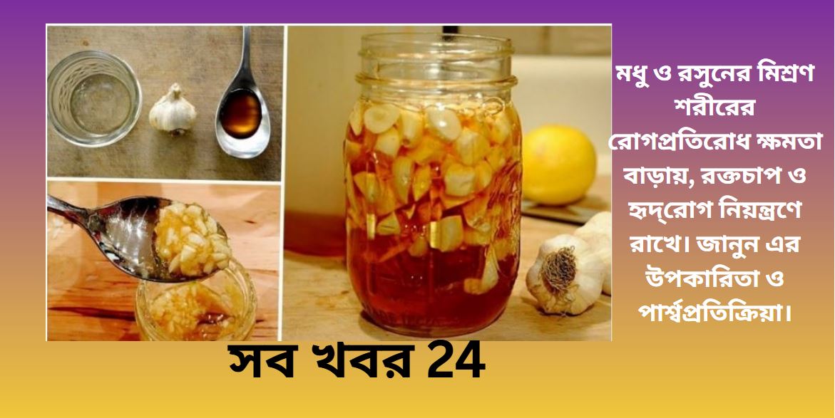 মধুতে রসুন মিশিয়ে খাওয়ার উপকারিতা