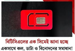 বিটিসিএল সিমে সরকারের ভূমিকা ২০২৫
