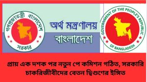 কমিশন গঠিত, সরকারি চাকরিজীবীদের বেতন দ্বিগুণের ইঙ্গিত